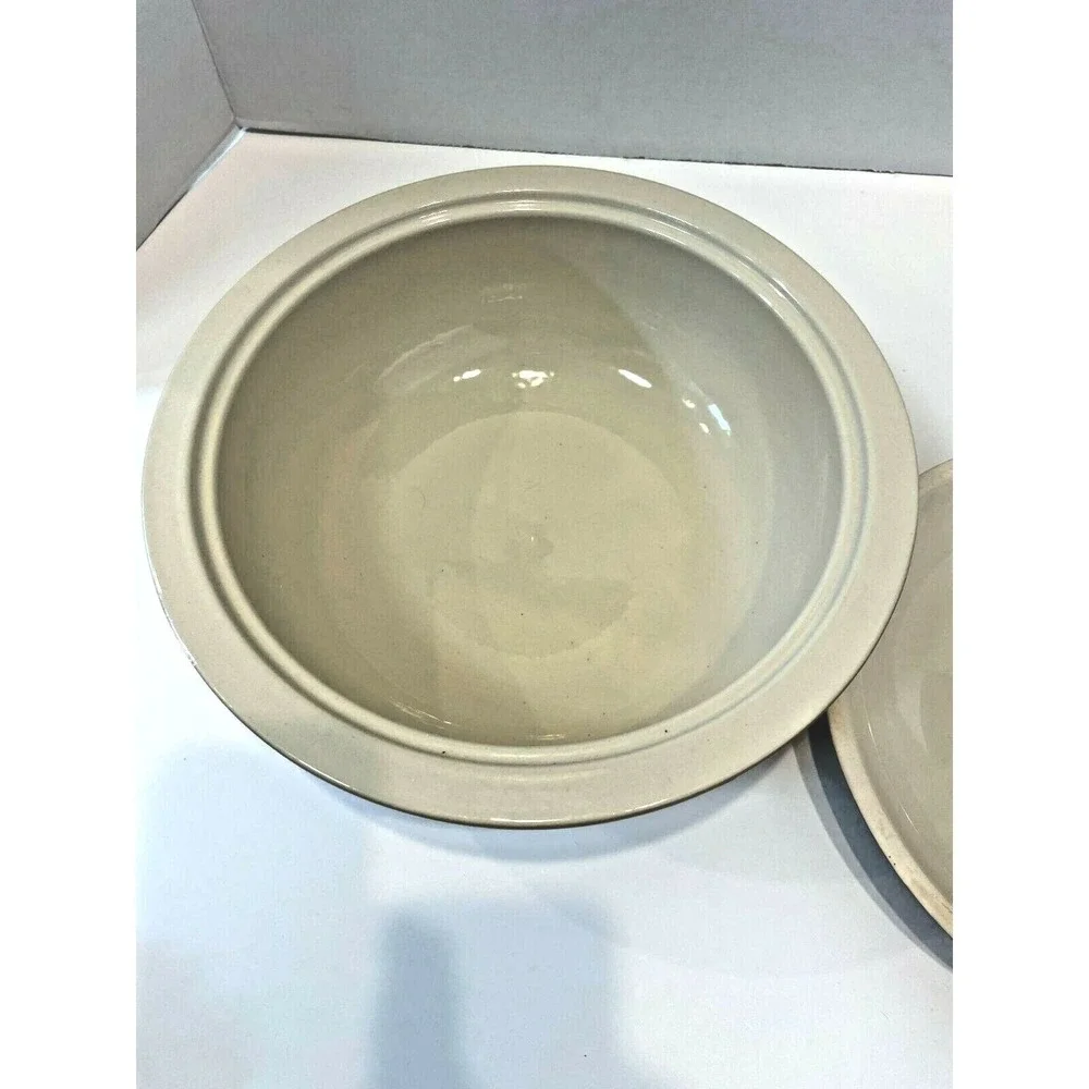 John B Taylor's Country Fare Brown Casserole Serving Dish with Lid Stoneware